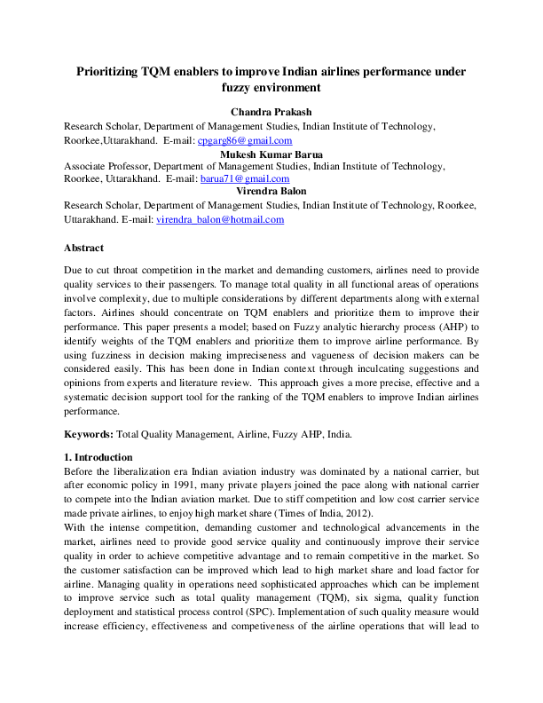 (PDF) A Multi Criteria Decision Making Approach to Overcome Its ...
