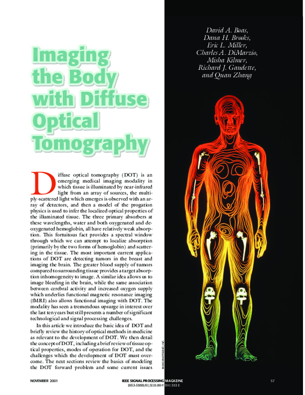 (PDF) Imaging the body with diffuse optical tomography Misha Kilmer