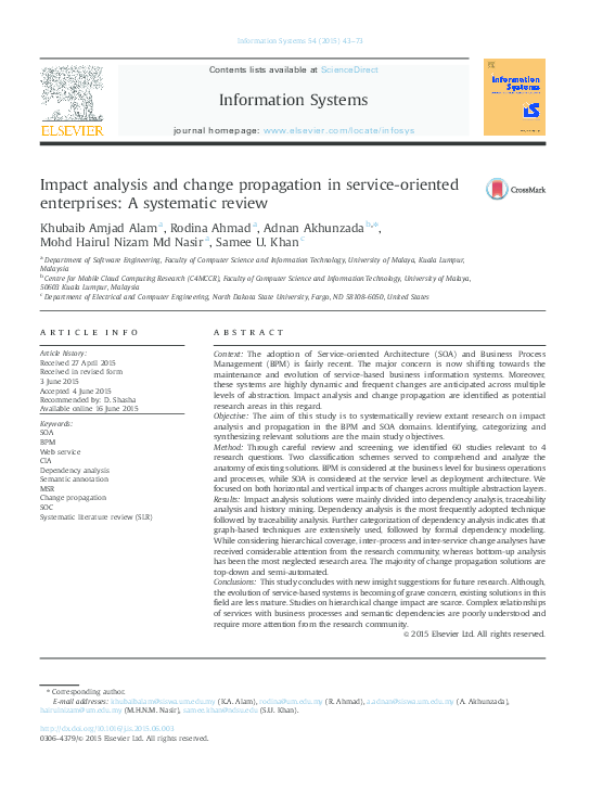 (PDF) Impact Analysis and Change Propagation in Service-oriented ...