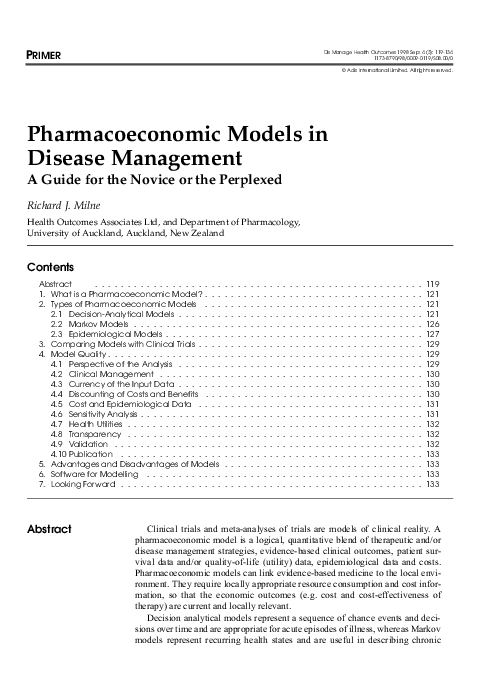 Pharmacoeconomics principles image