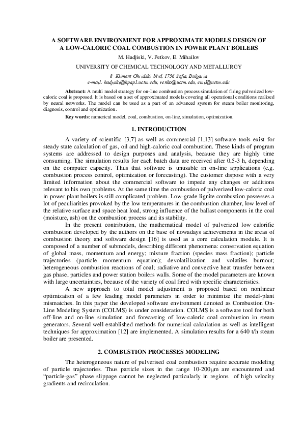 (PDF) A SOFTWARE ENVIRONMENT FOR APPROXIMATE MODELS DESIGN OF A LOW ...