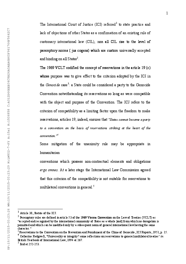 (PDF) The 'persistent objectors' doctrine