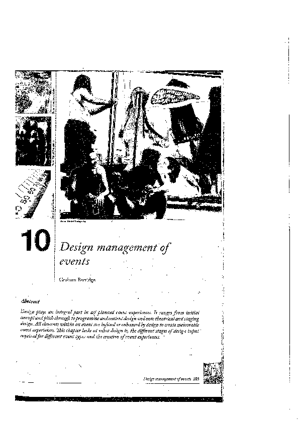 (PDF) Design Management of Events