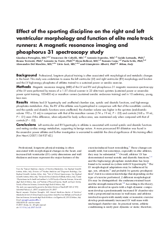 (PDF) Effect of the sporting discipline on the right and left ...