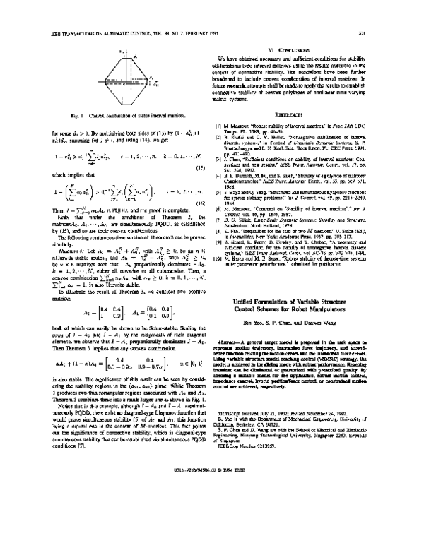 (PDF) Unified formulation of variable structure control schemes for ...