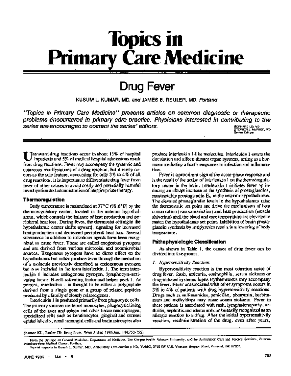 (PDF) Drug Fever Jason Gallagher Academia.edu