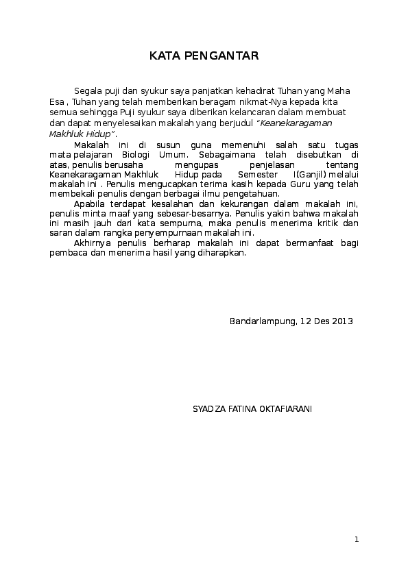 Doc Keanekaragaman Hayati Chaca Ofiara Academia Edu