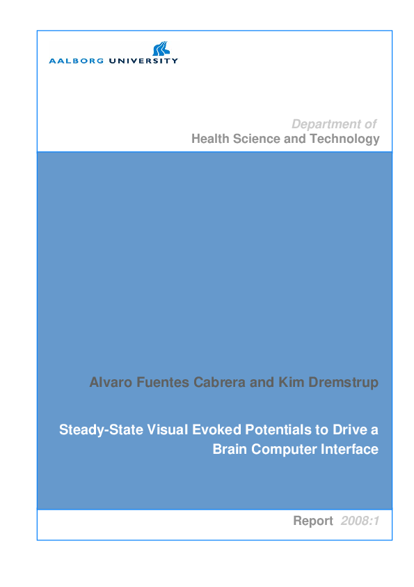 (PDF) Steady-State Visual Evoked Potentials to drive a Brain Computer ...