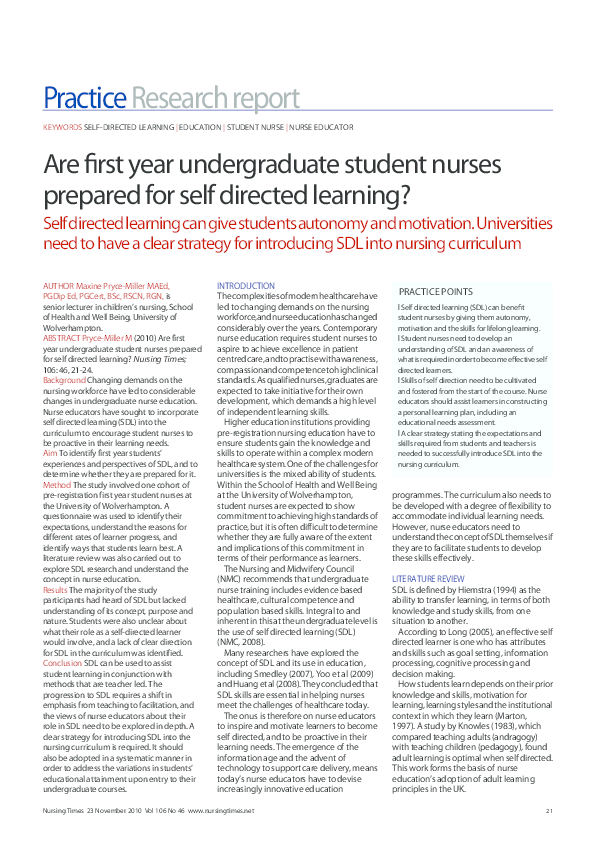 LEARNING AND DEVELOPMENT NEEDS FOR STUDENT NURSE EXAMPLES PDF visual data 4