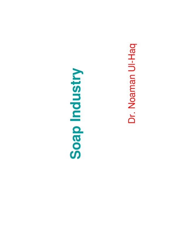 (PDF) Soap Industry Soap Industry Hassan Nadeem Academia.edu