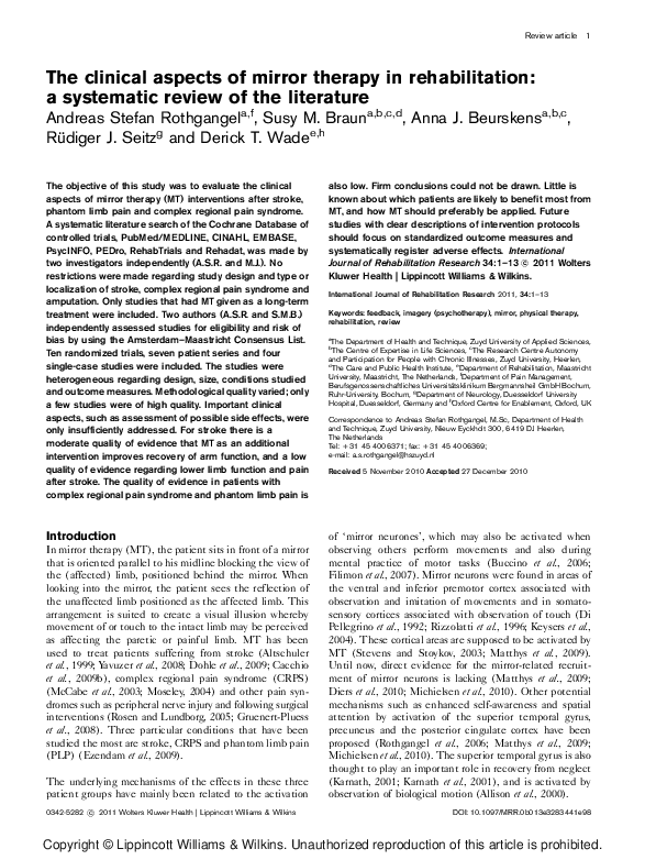 Aota mirror therapy picture