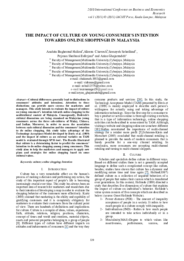(PDF) The Impact of Culture on Young Consumer’s IntentionTowards Online ...