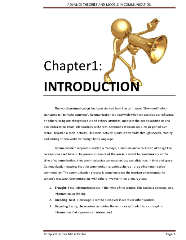 Communication Theories In Action Pdf