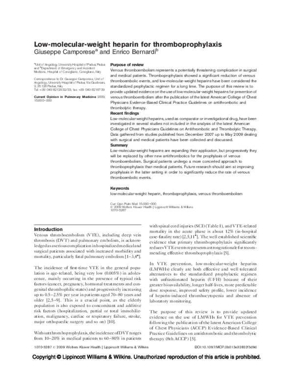 Thesis on heparin image