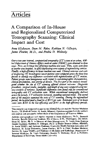 (PDF) A comparison of in-house and regionalized computerized tomography ...