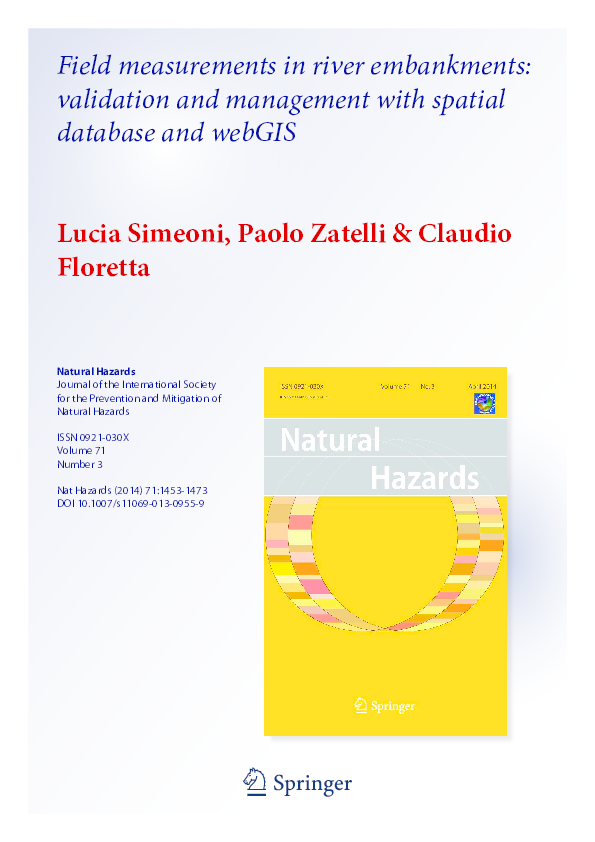 (PDF) Field measurements in river embankments validation and