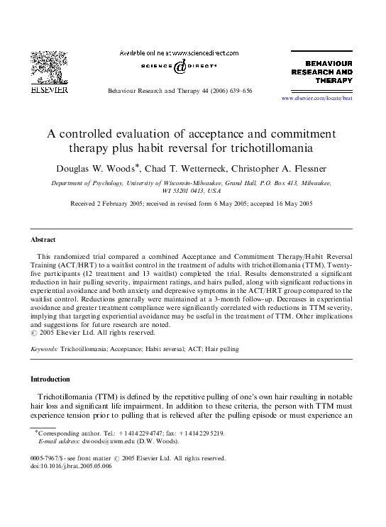 Trichotillomania treatment image