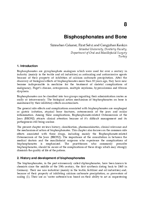 (PDF) Bisphosphonates and Bone