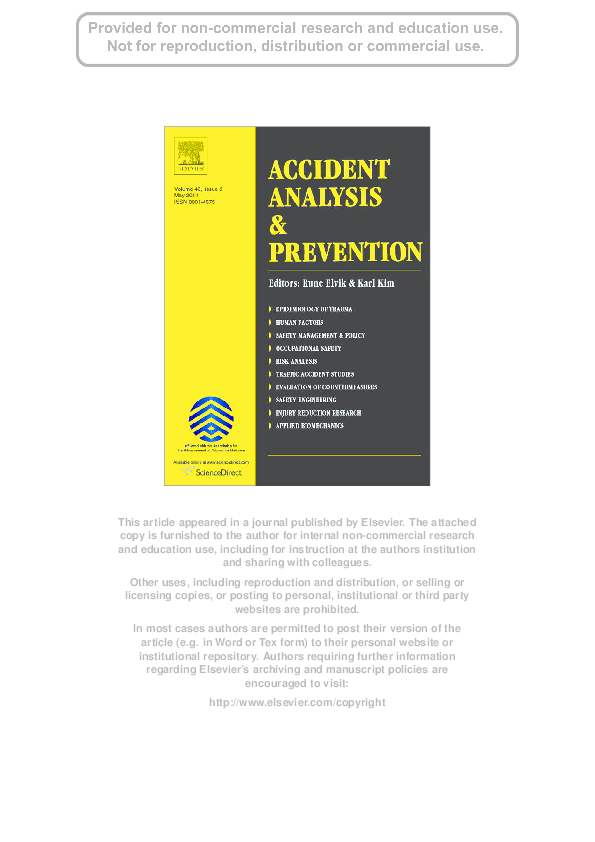 (PDF) Age and gender differences in risky driving: The roles of ...