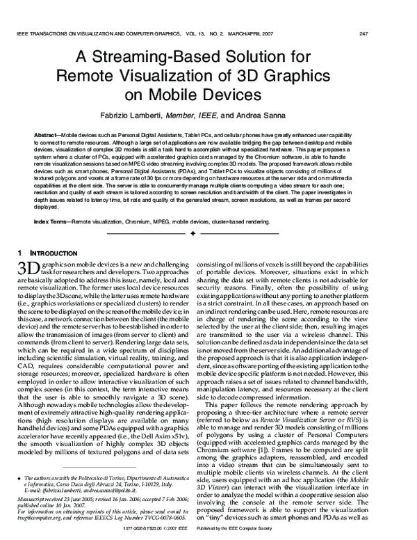 (PDF) A Streaming-Based Solution for Remote Visualization of 3D ...