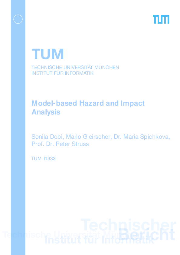 Pdf Model Based Hazard And Impact Analysis