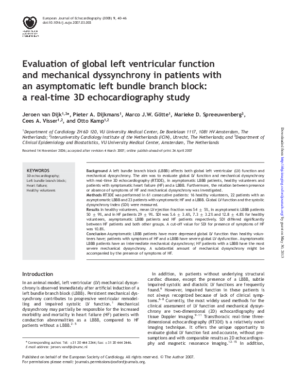 (PDF) Evaluation of global left ventricular function assessment by dual ...