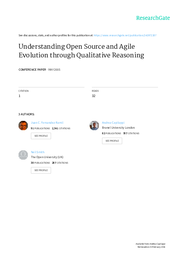 (PDF) Understanding Open Source and Agile Evolution through Qualitative ...