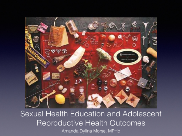 (PDF) Sexual Health Education and Adolescent Reproductive Health Outcomes