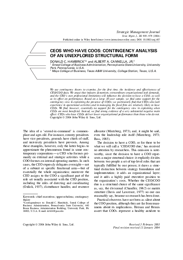 Contingency analysis thesis picture