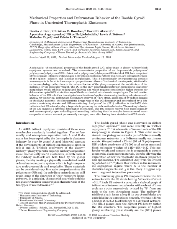 (PDF) Mechanical Properties and Deformation Behavior of Materials ...