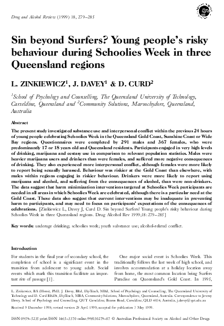 Country that celebrates schoolies week picture