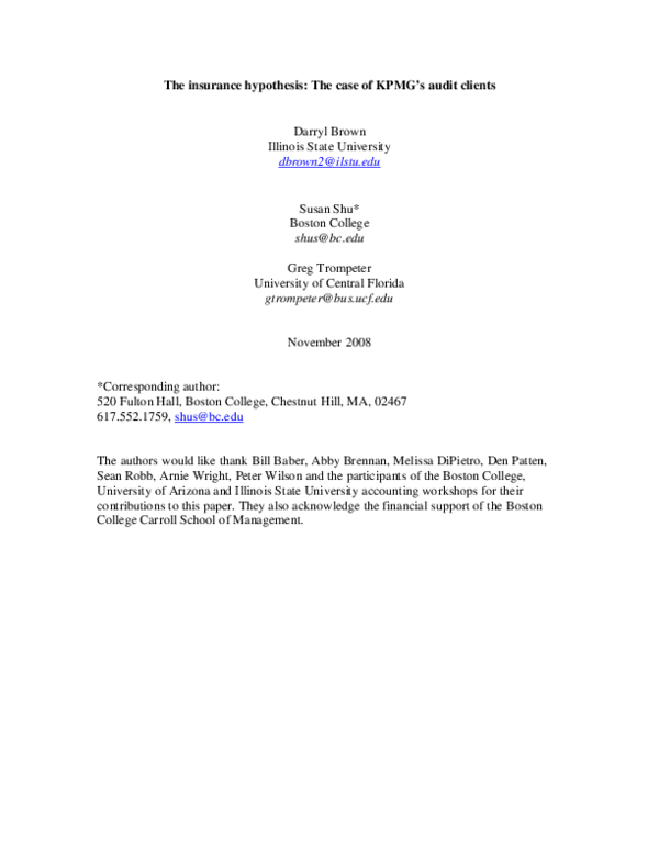 insurance hypothesis simple definition paper cover thumbnail