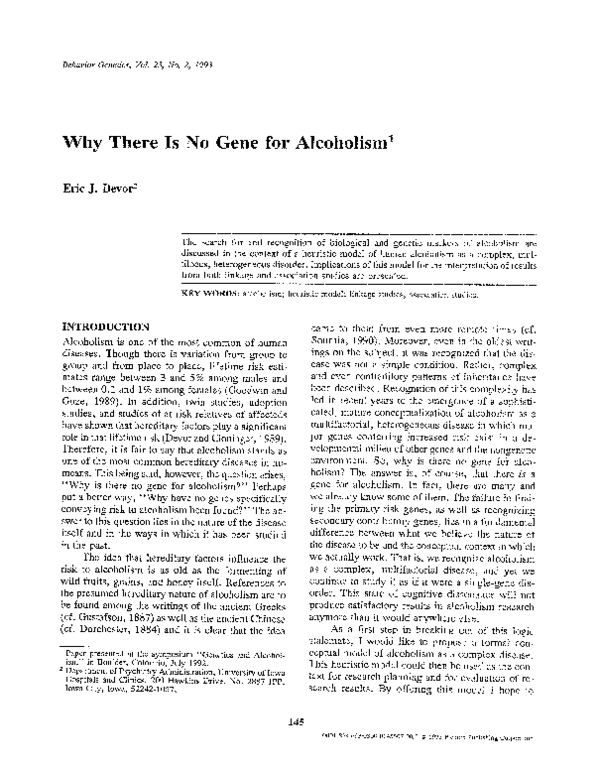 Alcoholism genetics statistics picture