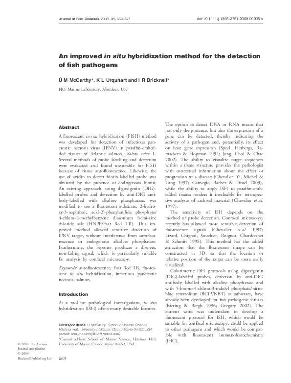 (PDF) An improved in situ hybridization method for the detection of ...
