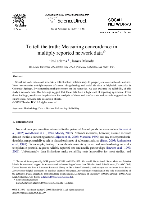 (PDF) To tell the truth: Measuring concordance in multiply reported ...