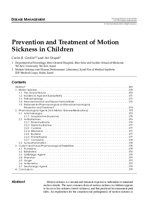 Chronic motion sickness image