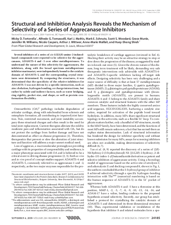 (PDF) Structural and inhibition analysis reveals the mechanism of ...