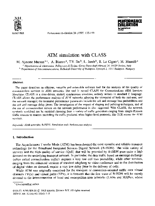 (PDF) ATM simulation with CLASS