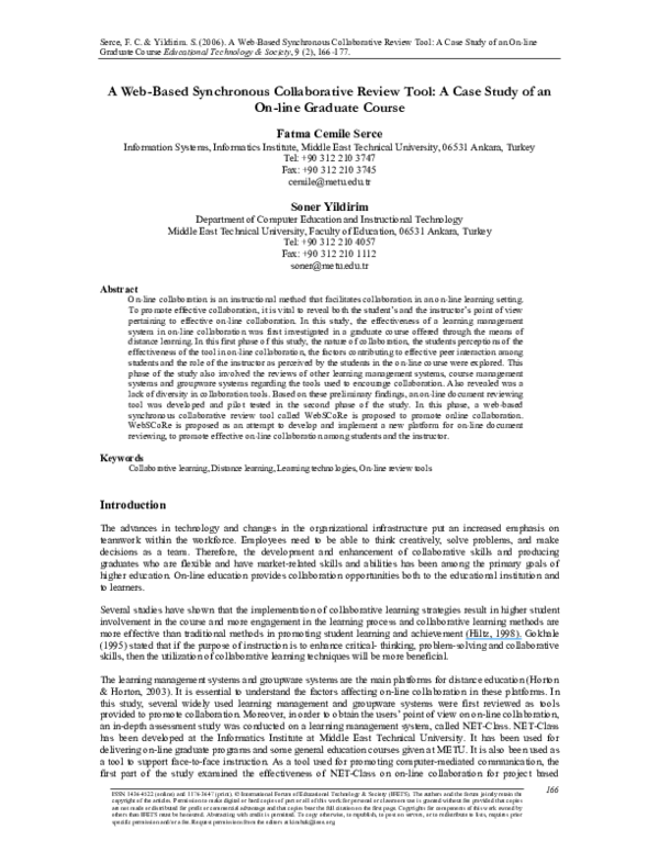 (PDF) A web-based synchronous collaborative review tool: a case study ...