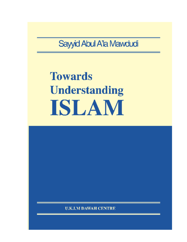 Towards Understanding Islam