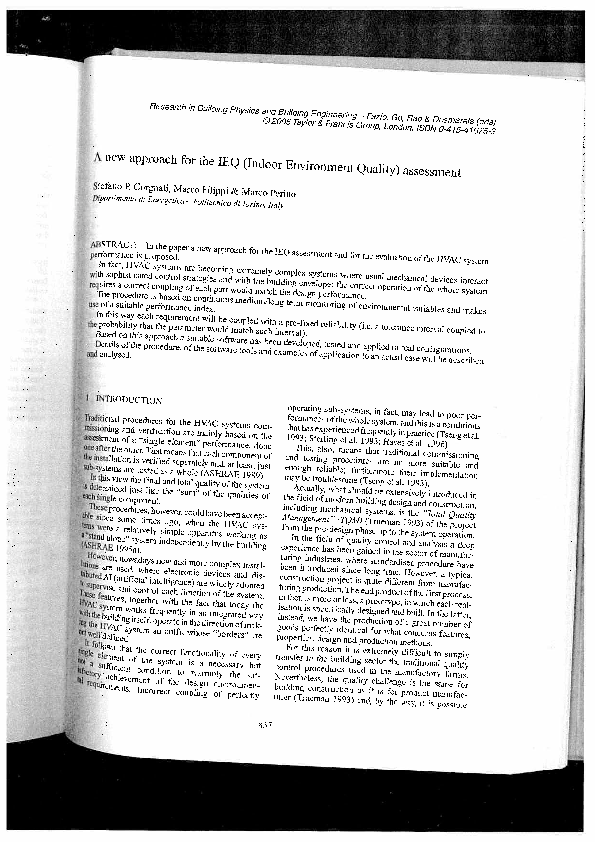 (PDF) A new approach for the IEQ (Indoor Environment Quality) assessment