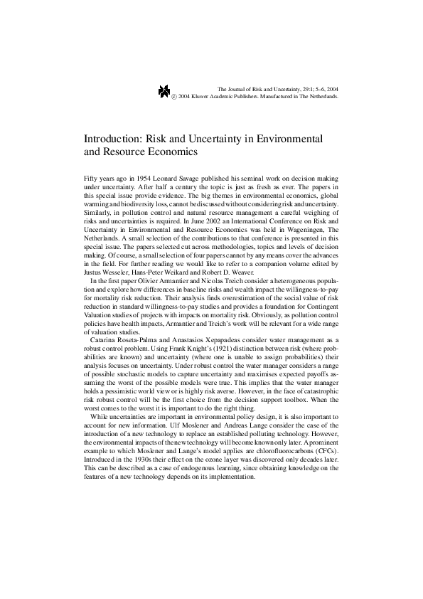 Risk uncertainty essay 06 image