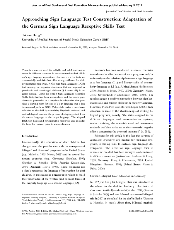 Deaf event paper picture