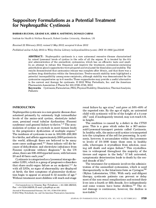 Cystinosis essay 05 image