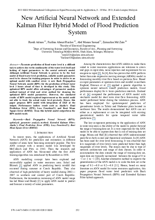 (PDF) New Artificial Neural Network and Extended Kalman Filter hybrid ...