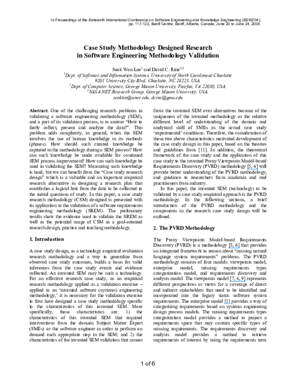 (PDF) Case study methodology designed research in software engineering ...