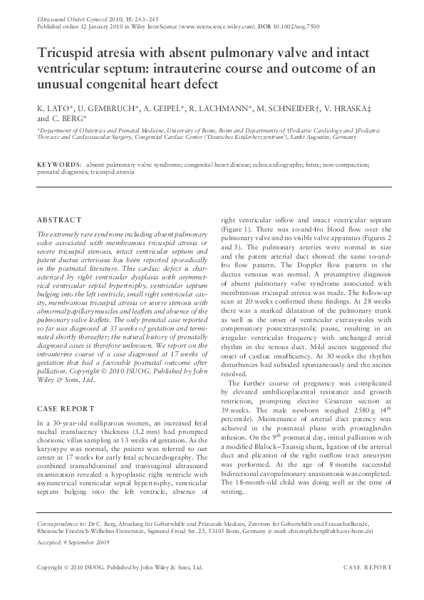 (PDF) Tricuspid Atresia with Absent Pulmonary Valve and Intact ...