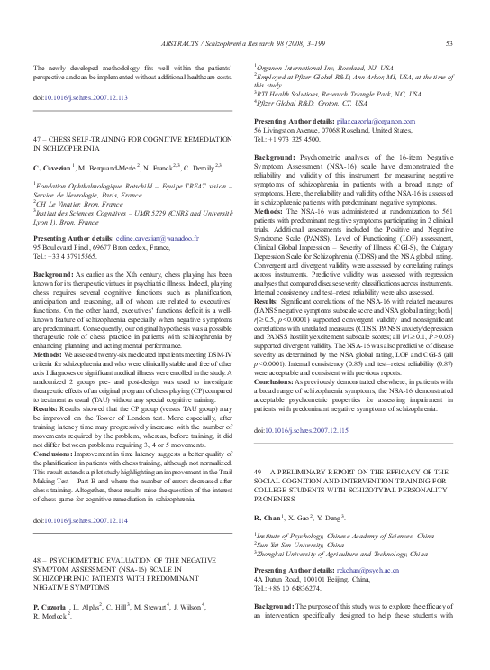 (PDF) 48 – Psychometric evaluation of the Negative Symptom Assessment ...