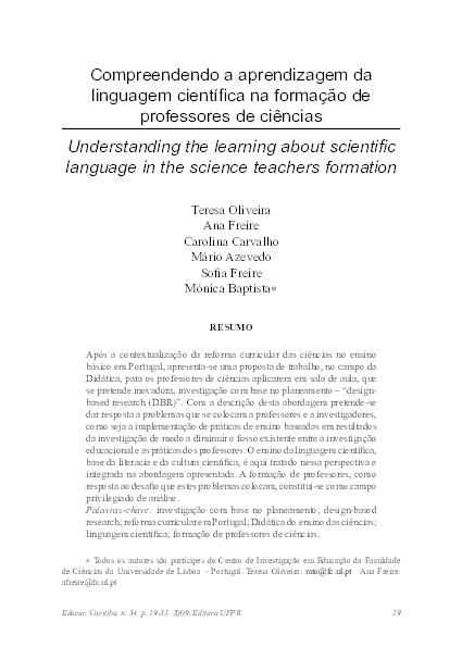 (PDF) Understanding the Learning About Scientific Language In the ...