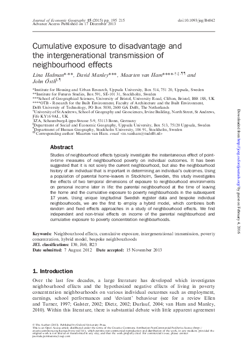 Neighborhood effect example image